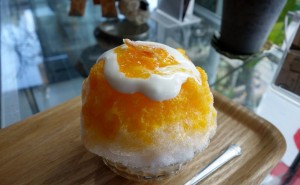 レアチーズ蜜柑かき氷